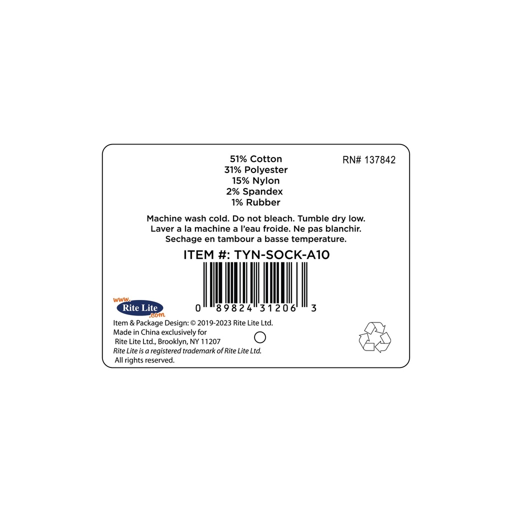 TYN-SOCK-A10_INFO