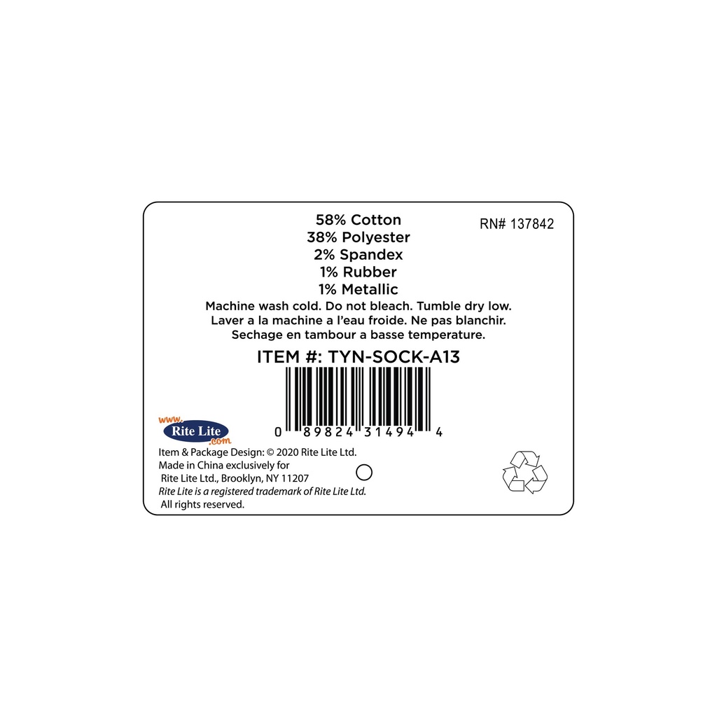 TYN-SOCK-A13_INFO