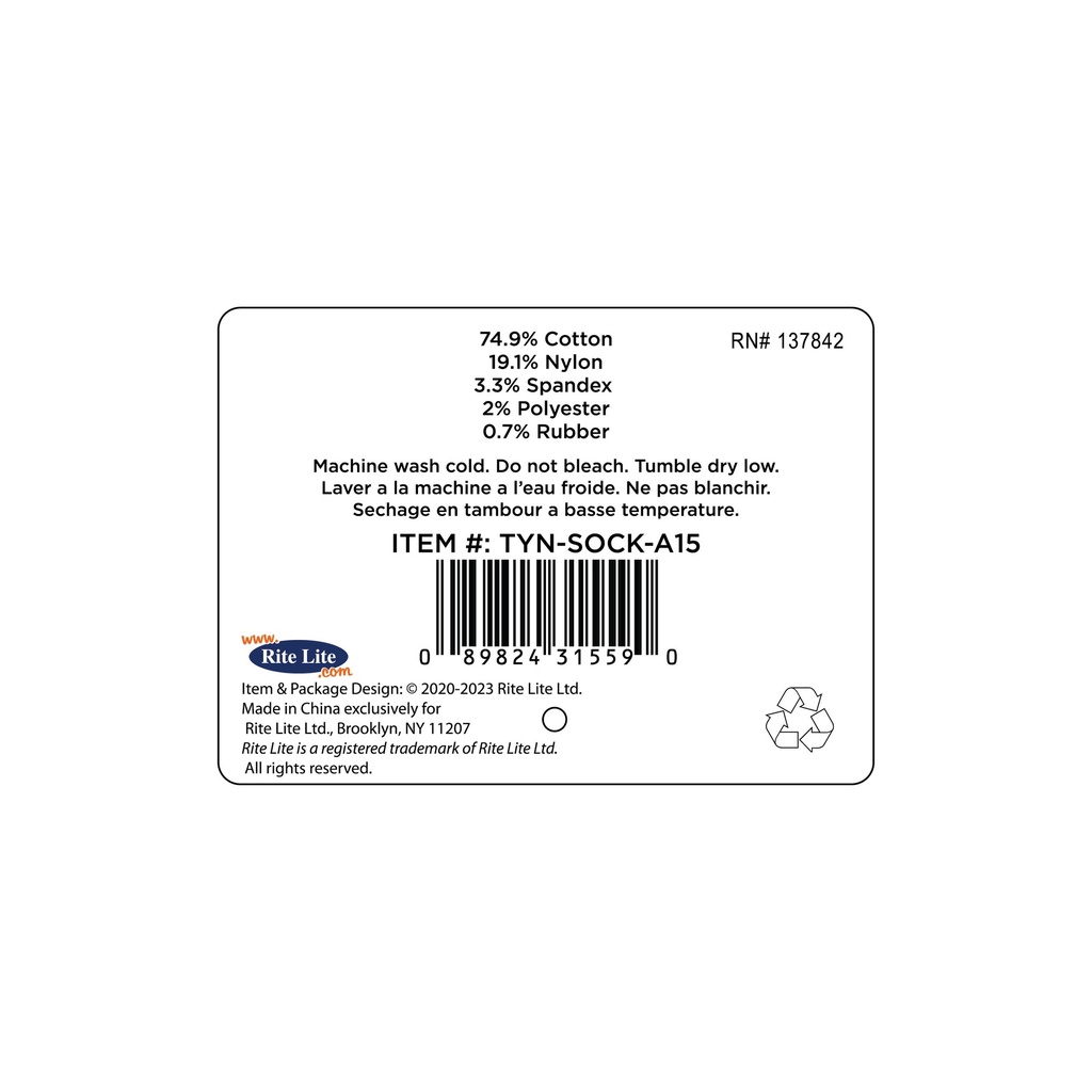 TYN-SOCK-A15_INFO