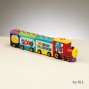 Chanukah Express Hand-Painted Ceramic Train Menorah