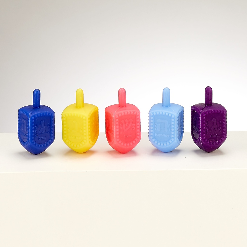 Medium Plastic Chanukah Dreidels