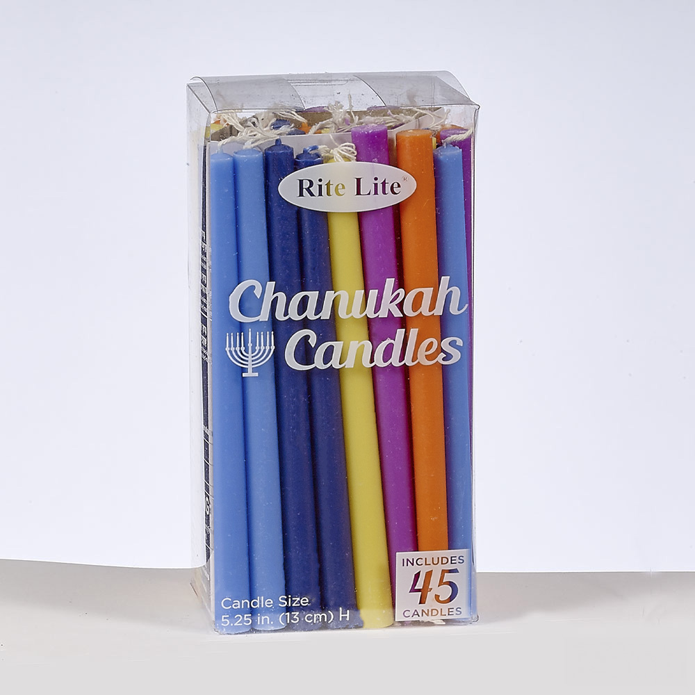 Deluxe Chanukah Candles - Assorted Colors