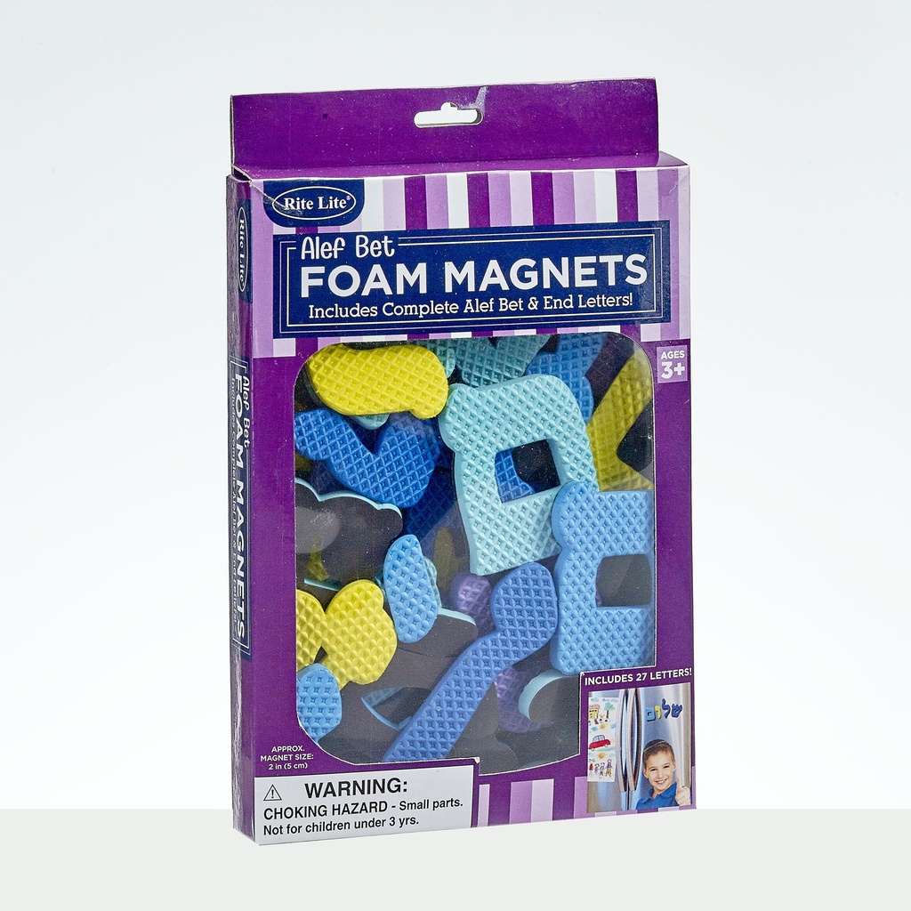 Alef Bet Foam Magnets