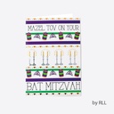Bat Mitzvah Counter Card  
