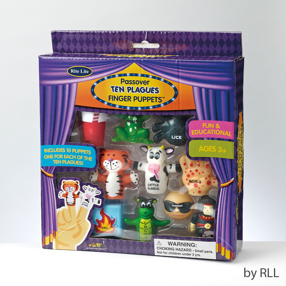 Ten Plagues Vinyl Finger Puppets