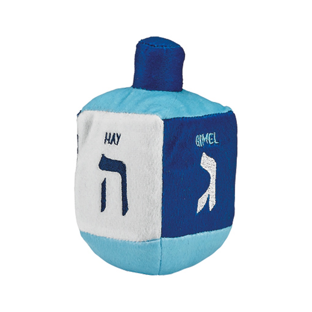 Plush Blue/White Musical Dreidel