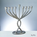 Facets of Light Aluminum Menorah 