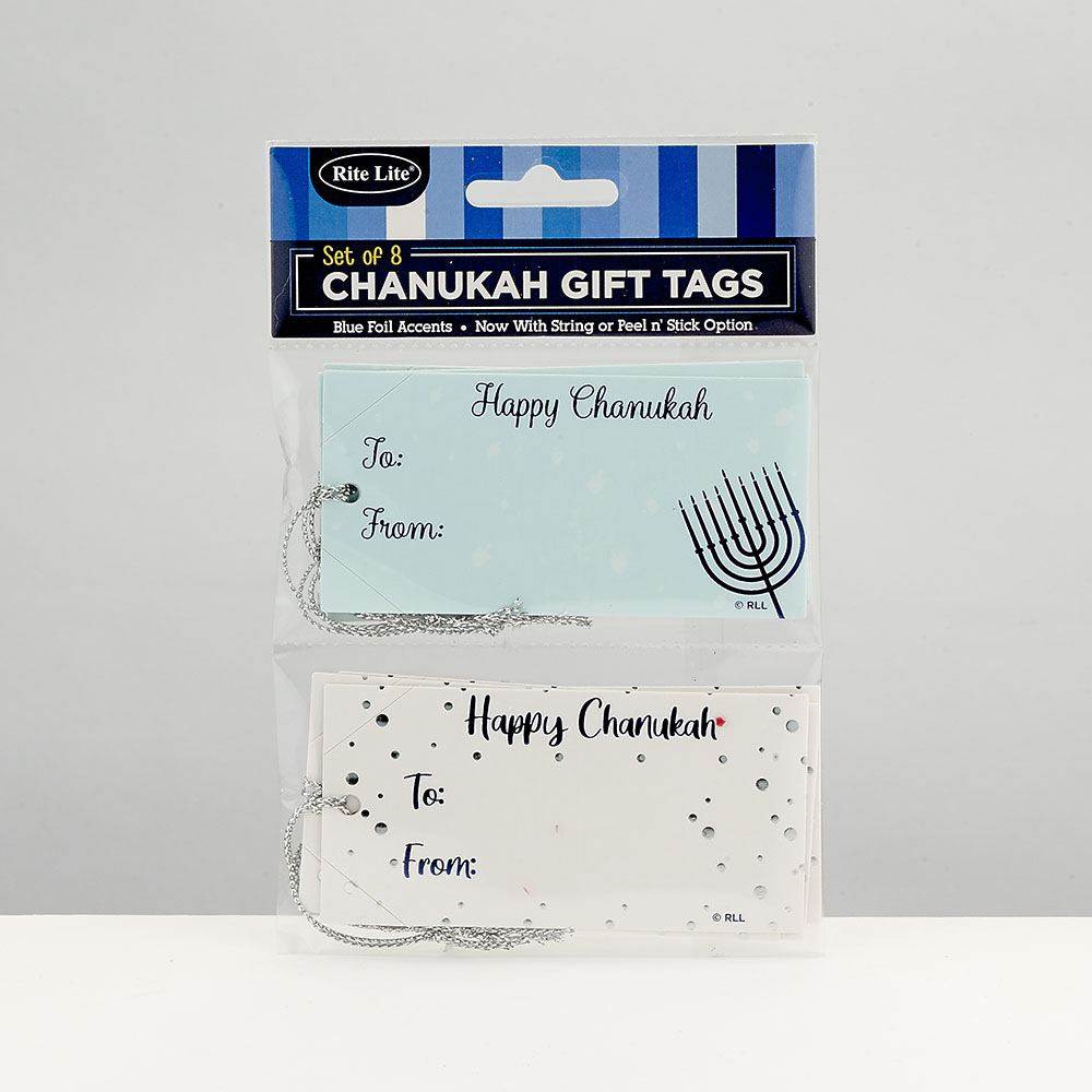 Set of 8 Chanukah Gift Tags