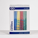 Premium Chanukah Candles - Hand Crafted Multi