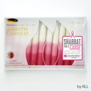 Pink/Whi Tricolor Shabbat&Holiday "For A Cause" Candles