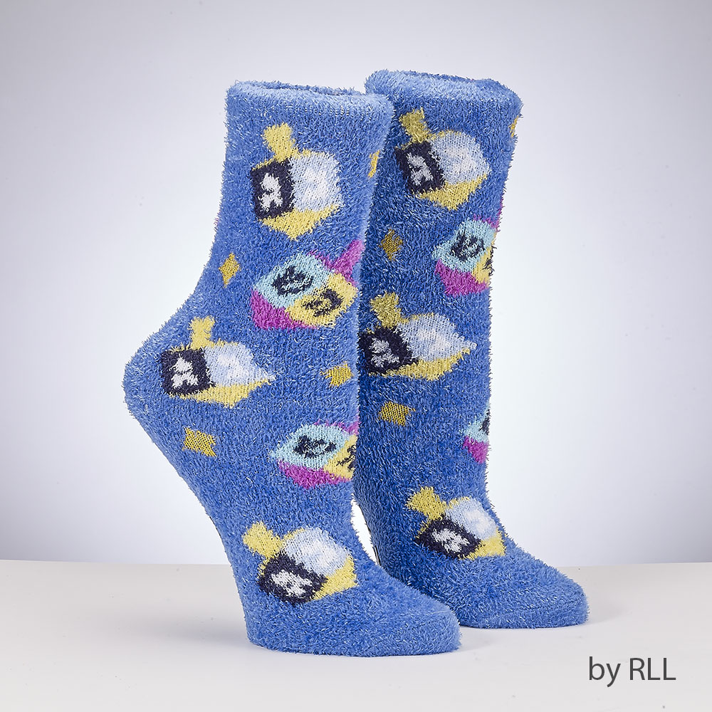 Dreidels Kids Cozy Slipper Socks with Lurex