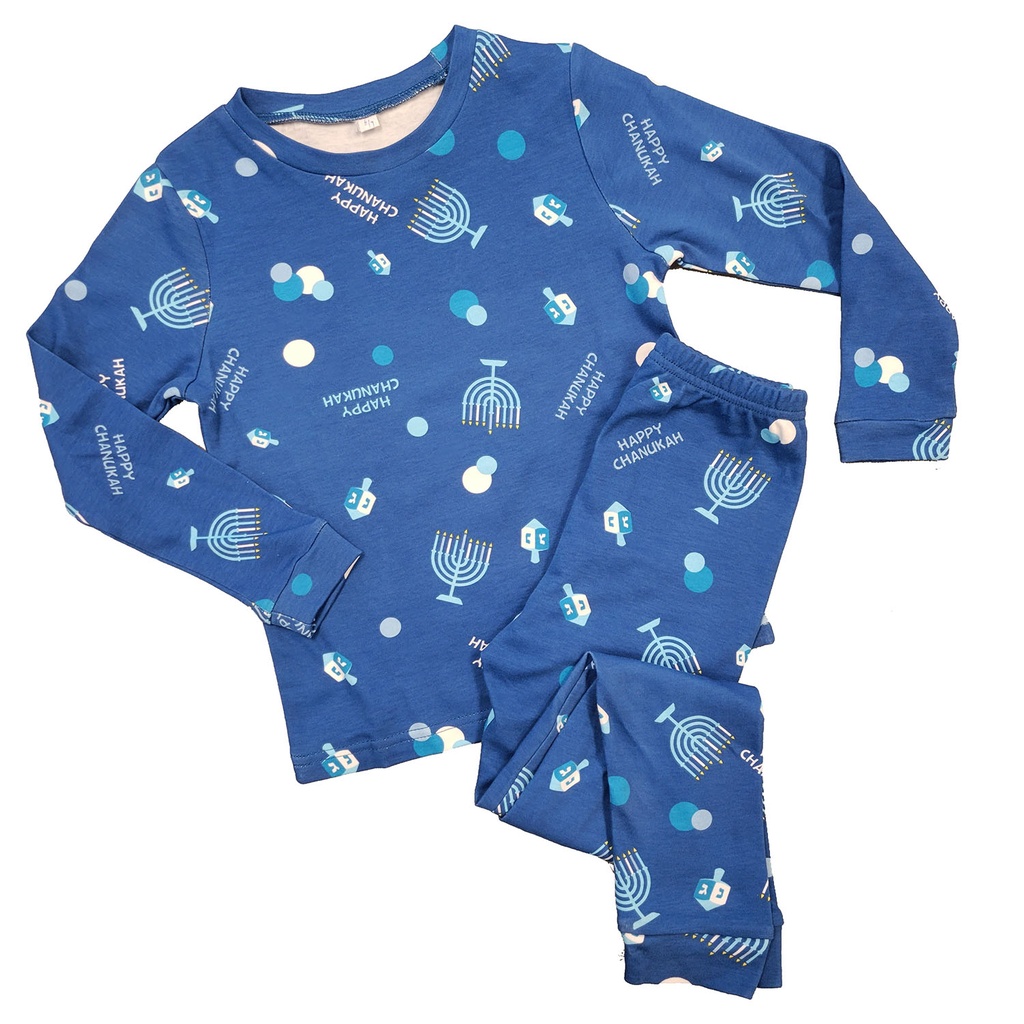 Chanukah Pajamas For Kids Size S (6-8)