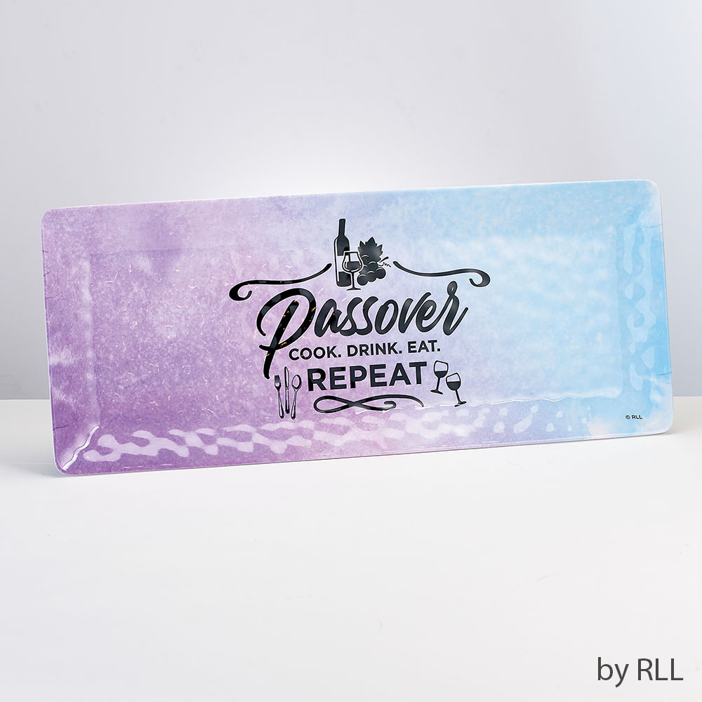 Passover Splash Rectangle Melamine Tray