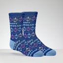 Chanukah Youth Crew Socks with Lurex, Happy Chanukah