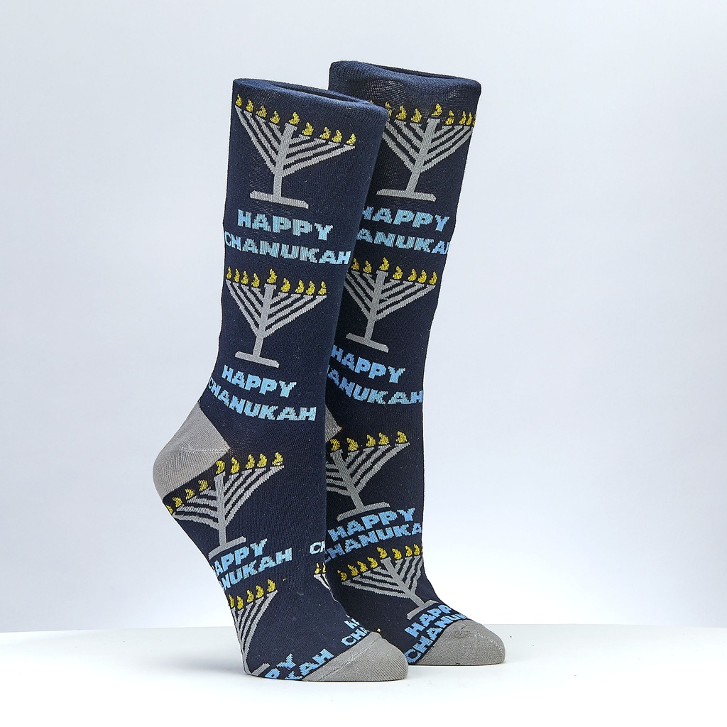 Rambam Menorahs  Adult Crew Socks