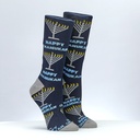 Rambam Menorahs  Adult Crew Socks