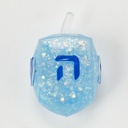 Squish Dreidel™ Filled With Iridescent Glitter