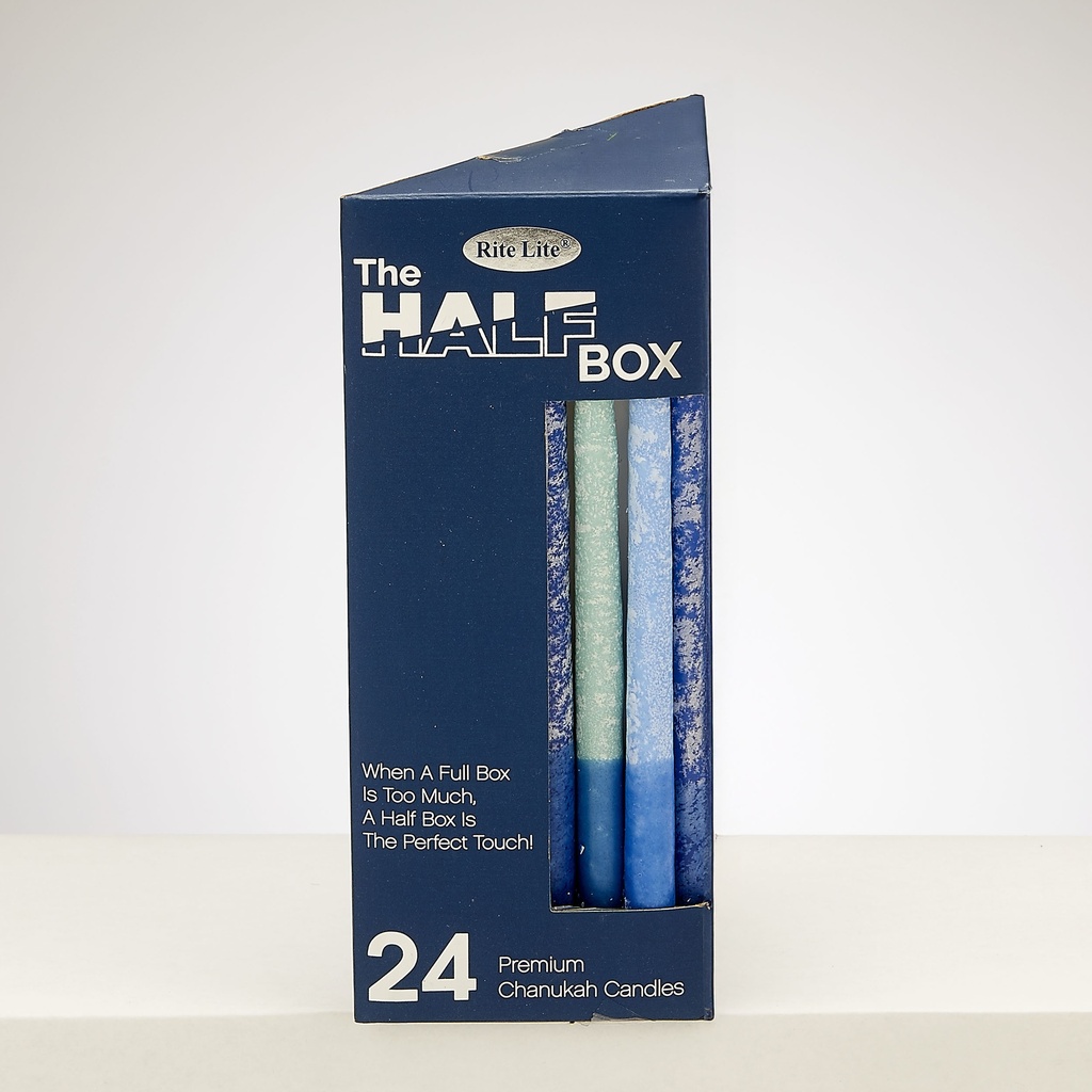 The Half Box 24 Pack Chan Candles, Frosted Shades of Blue