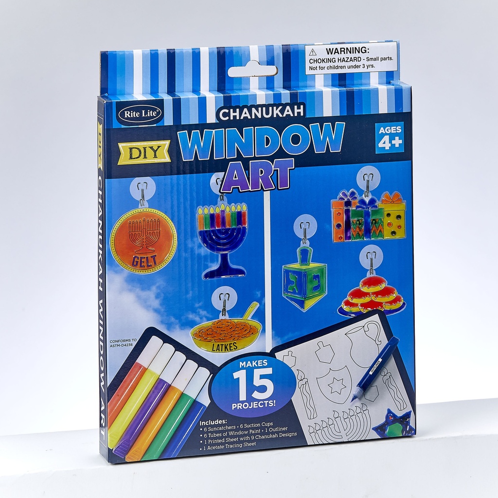 DIY Chanukah Window Art