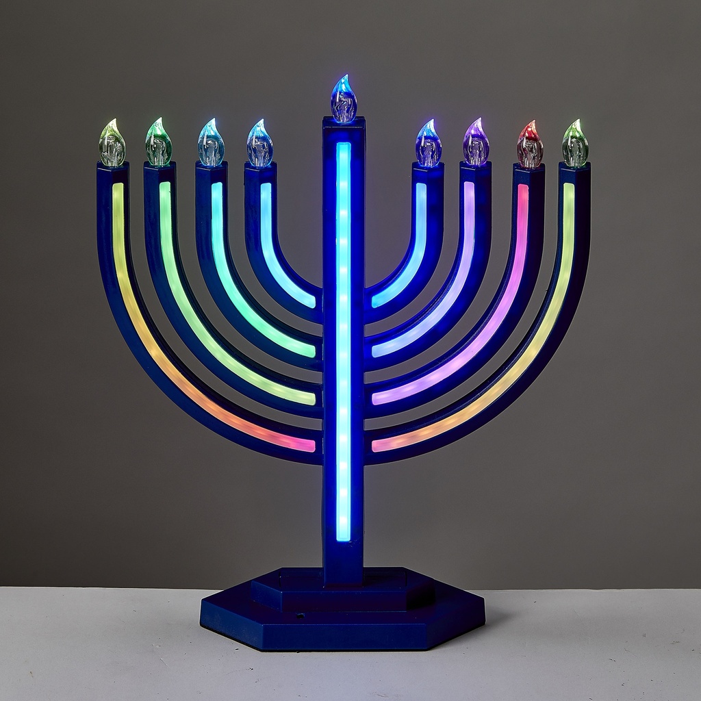 Colorwave LED Menorah With Color Changing Lights