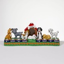 Dog Lovers Hand-Painted Resin Menorah