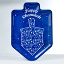 Chanukah Mosaic  Dreidel Shaped Melamine Serving Tray