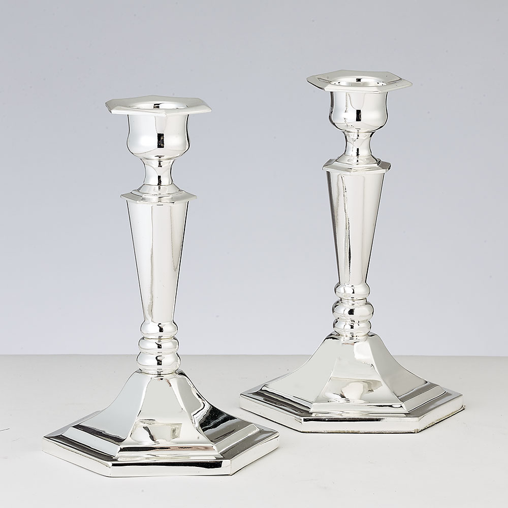 Set of 2 Silverplated Candlesticks