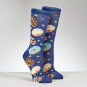 Chanukah Doughnuts Adult Crew Socks