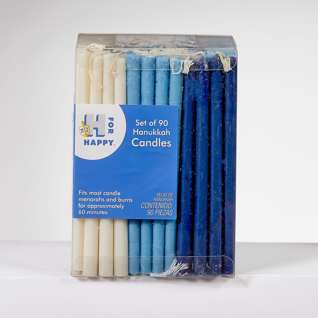 Blue & White Deluxe Chanukah Candles Value Pack