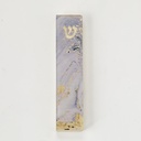 Lilac Marble Art Glass Mezuzah