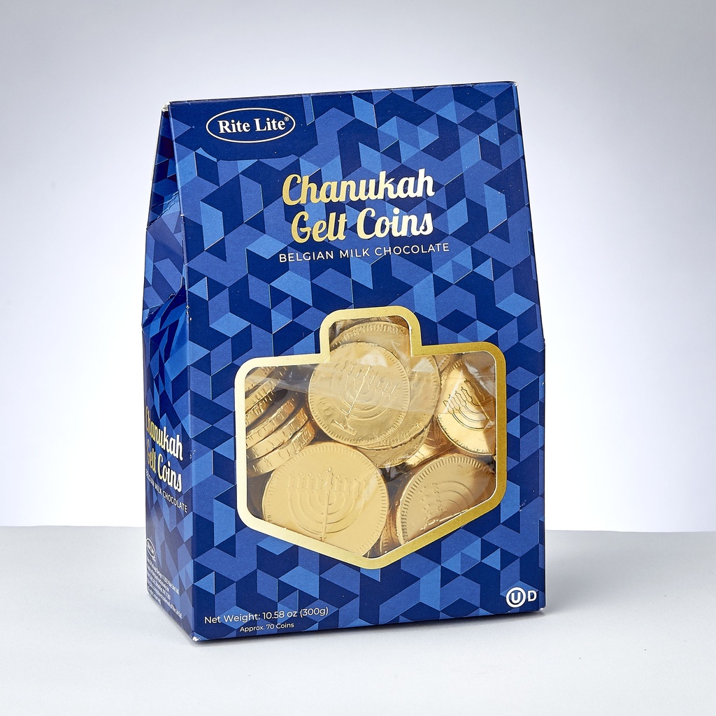 Belgian Milk Chocolate Chanukah Coins in Gift Box