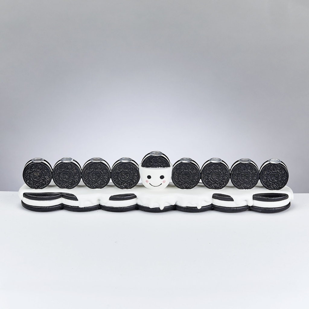 Hand-Painted Resin Cookies Menorah 