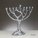Textured  Aluminum "Tree of Life"™ Menorah