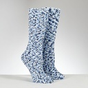 Chanukah Cozy Slipper Socks "Blue Popcorn"  - Adult