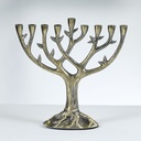 Tree of Life™ Menorah,Textured Alumi, Bronze Finish