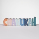 CHANUKAH Hand-Painted Ceramic Menorah,Simplicity Colors